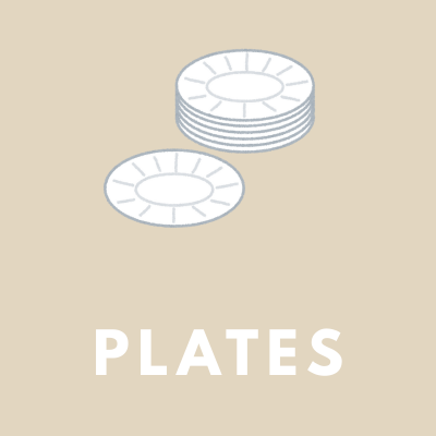 Crockery Bazar Minimalist Dinner & Snacks Plates Set
