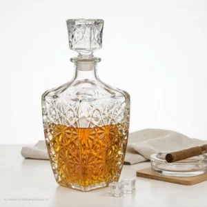 Bormioli Rocco Dedalo whiskey decanter 780mlon white background studio image