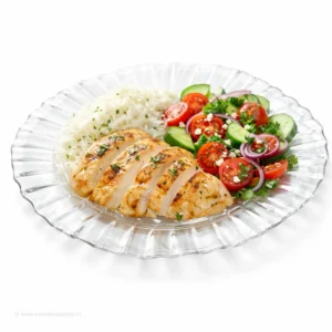 Luminarc Sun Carina glass dinner plates set of 6 with plated Indian meal