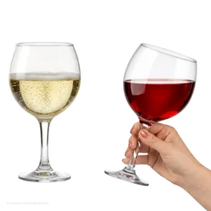 Nadir Figueiredo wine glasses set of 6 with 600ml large bowl for red and white wine
