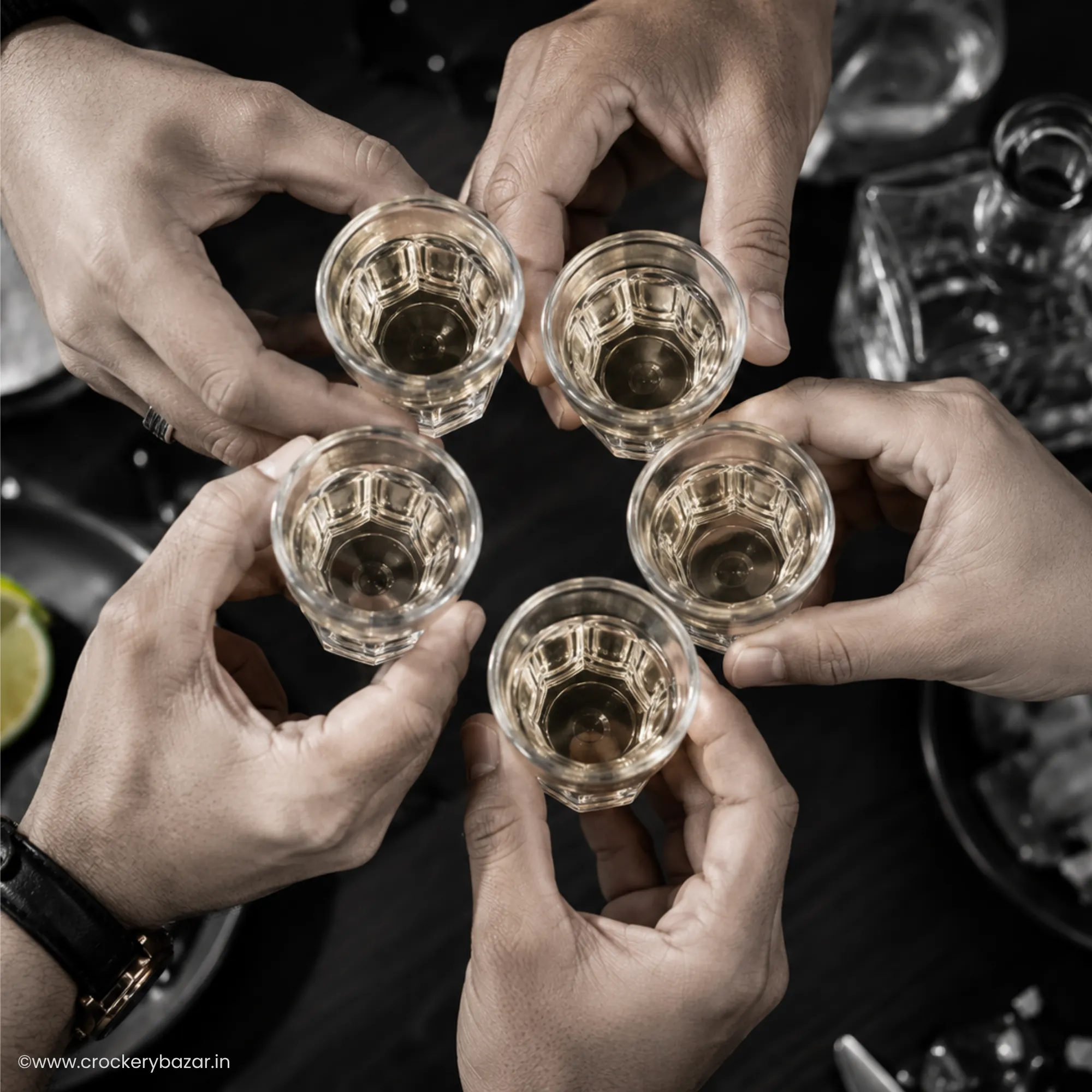premium shot glasses for party cheers vodka tequila liquor glass set