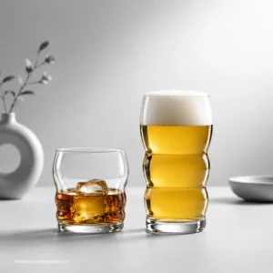 Nadir Figueiredo Bambole beer and whiskey glass combo set of 12 pieces