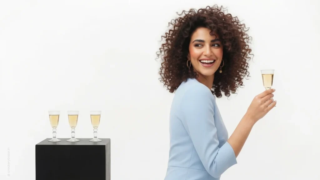 Premium drinkware blog banner featuring elegant glassware for beer, wine, whisky, cocktails and spirits.