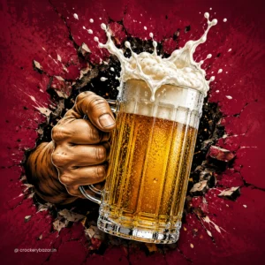 Beer mugs large capacity – Ober Glas Gambrinus 500 ml glass beer mug set of 2 with handle